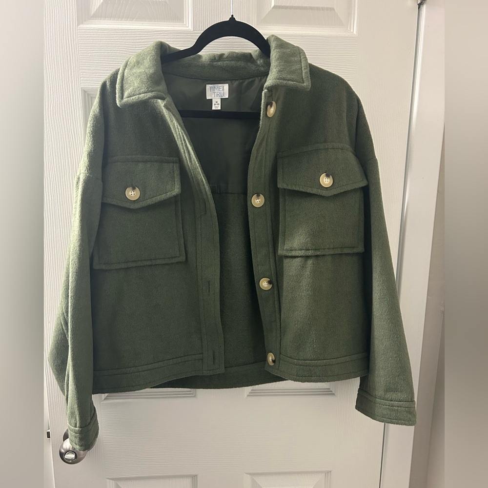 Green Button-Up Jacket